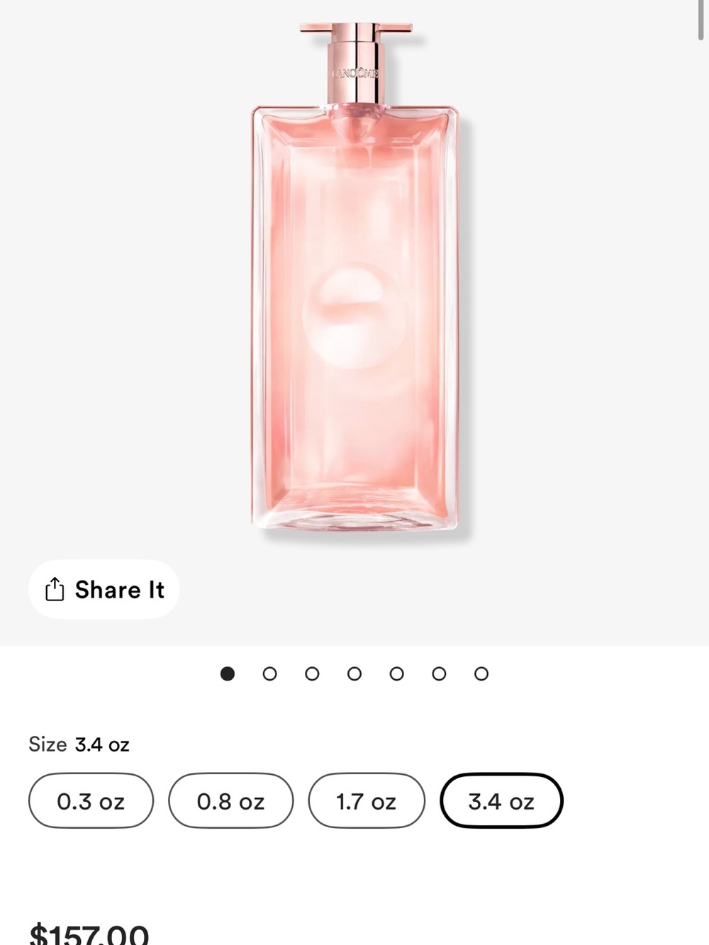 Lancome Idôle Eau de Parfum 3.4oz Idole